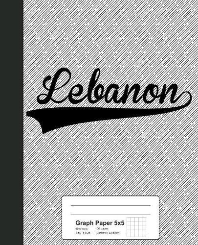 Graph Paper 5x5: LEBANON Notebook