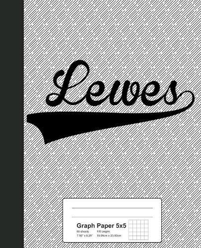Graph Paper 5x5: LEWES Notebook