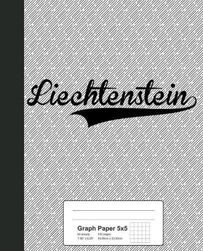 Graph Paper 5x5: LIECHTENSTEIN Notebook