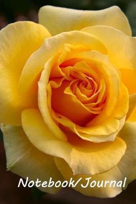 Notebook/Journal: Yellow Rose #1 - Colorful and Inspirational Notebook/Journal - 128 lined pages in a 6x9 inch Softcover Notebook