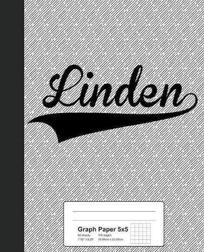 Graph Paper 5x5: LINDEN Notebook