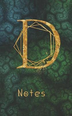 D Notes: Monogram Initial Letter D Write and Color Journal For Women