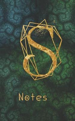 S Notes: Monogram Initial Letter S Write and Color Journal For Women