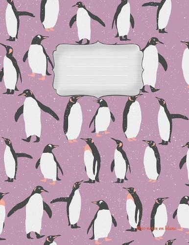 Bloc-notes en blanc: Penguin Vol.1 - format A4 - 112 pages - carnet de notes avec registre - ideal comme agenda, carnet de croquis, carnet de croquis, carnet a dessin ou cahier a colorier vide