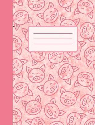 Cute Piggies: College Ruled Composition Notebook