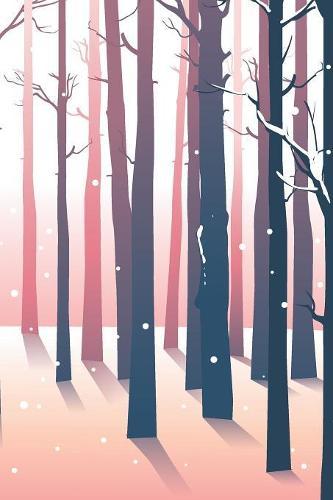 Winter Trees: Graph Paper Notebook, 6x9 Inch, 120 pages