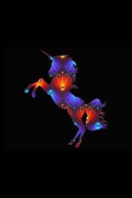 Red And Blue Unicorn: Isometric Dot Journal