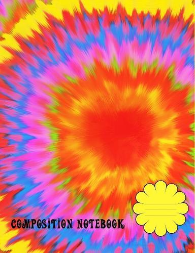 Composition Notebook: Retro hippie tie-dye design
