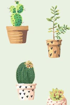 Cactus Plants in Pots Journal: 150 Page Lined Notebook/Diary