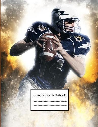 Composition Notebook: Large Soccer American football Notebook to Write in