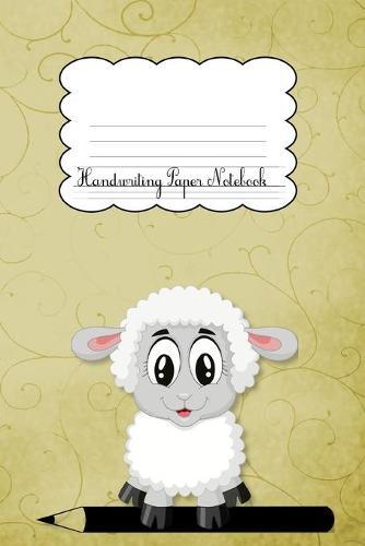 Handwriting Paper Notebook: Lamb Beige Cover Handwriting Practice Notebook Kindergarten Preschool Key Stage 1 Longhand Joined-up writing for Kids 120 Pages Soft Cover