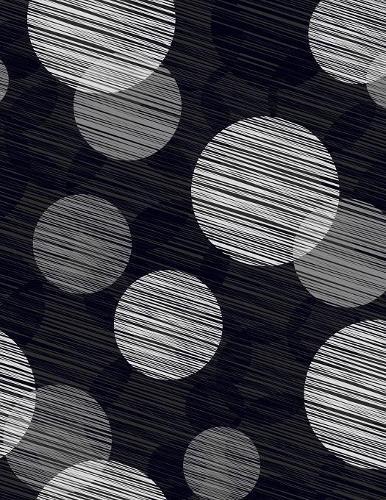 Graph Paper Notebook: Quad Ruled Graphing Paper, 200 Pages, Circles Black Pattern (8.5x11)