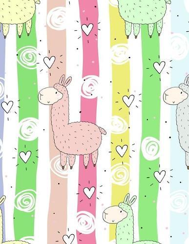 Graph Paper Notebook: Quad Ruled Graphing Paper, 200 Pages, Colorful Llama (8.5x11)