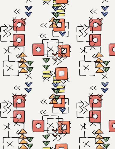 Graph Paper Notebook: Quad Ruled Graphing Paper, 200 Pages, Abstract Geometric Design (8.5x11)