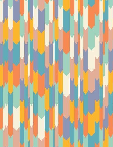 Graph Paper Notebook: Quad Ruled Graphing Paper, 200 Pages, Retro Pattern (8.5x11)