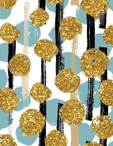 Graph Paper Notebook: Quad Ruled Graphing Paper, 200 Pages, Abstract Gold Blue (8.5x11)