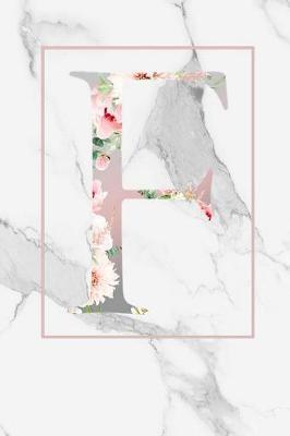 F: Monogram Initial Letter F Notebook: Lined Journal To Write In