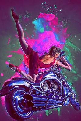 Motorcycle Ballerina Journal: 150 Page Lined Notebook/Diary