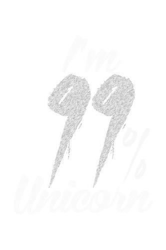 I'm 99 Percent Unicorn: Notebook for school