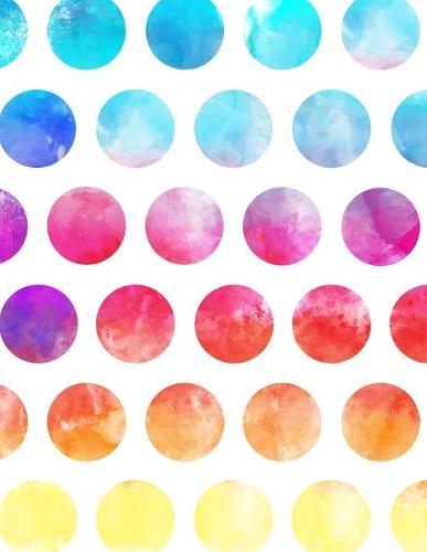 Graph Paper Notebook: Quad Ruled Graphing Paper, 200 Pages, Rainbow Polka Circles (8.5x11)