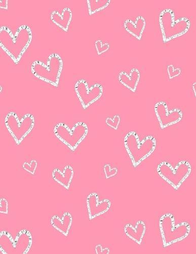 Graph Paper Notebook: Quad Ruled Graphing Paper, 200 Pages, Pink and White Hearts (8.5x11)