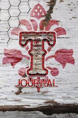 T Journal: Letter T Initial Monogram Lined Notebook