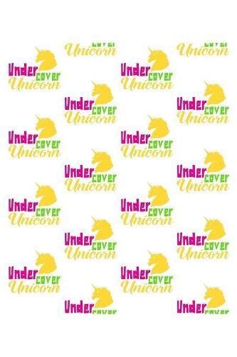 Undercover Unicorn: Notebook for school
