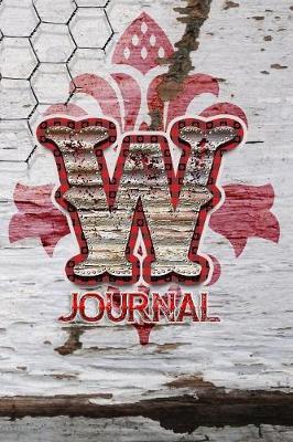 W Journal: Letter W Initial Monogram Lined Notebook