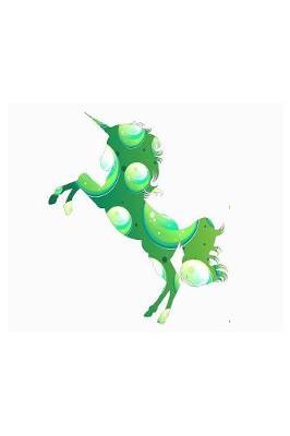 Unicorn Green Bubbles: Notebook for school