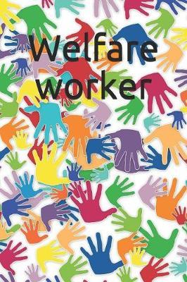 Welfare worker: a blank lined notebook, a diary or journal to plan or keep notes of activities