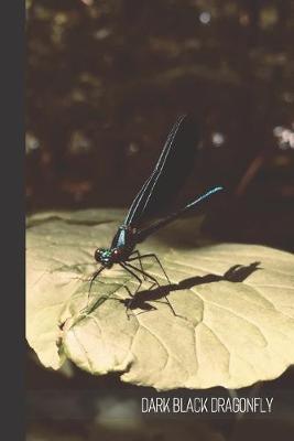 Dark Black Dragonfly: small lined Dragonfly Notebook / Travel Journal to write in (6'' x 9'')