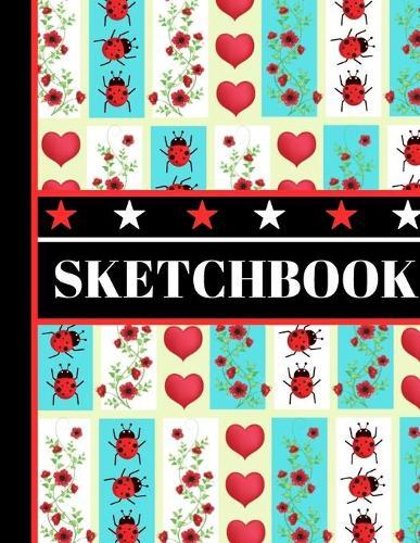 Sketchbook: Trendy Retro Ladybug Nature Print Art Gift - Ladybird Sketchbook for Students, Teachers, and Seniors