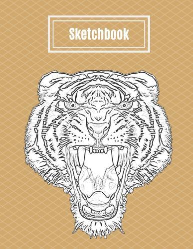 Tiger Sketchbook: Sketchbook Sketchpad Drawing Book. Tiger Cover - For Coloured Pencils, Ink, Crayon & Pastels 8.5 x 11