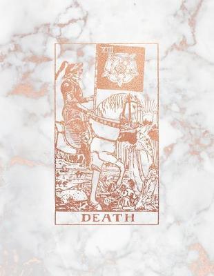 Death: Bullet Journal - 8.5 x 11 A4 Notebook - Marble and Rose Gold Design - Dot Grid Notebook