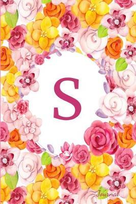 S Journal: Beautiful Flower Bouquet, Monogram Initial Letter S Lined Diary Notebook