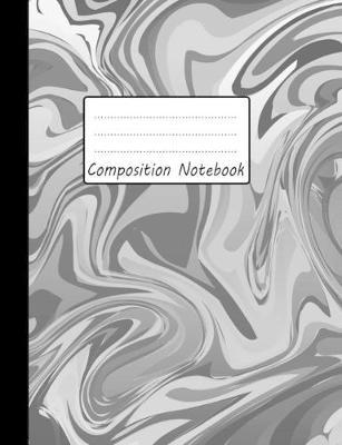composition notebook: black marble composition notebook, Blank Lined Workbook for taking notes and writing down your thoughts, perfect for home work or school.