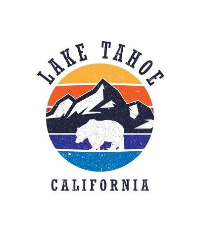 Lake Tahoe California: Notebook For Camping Hiking Fishing and Skiing Fans. 7.5 x 9.25 Inch Soft Cover Notepad With 120 Pages Of College Ruled Paper For Note Taking.