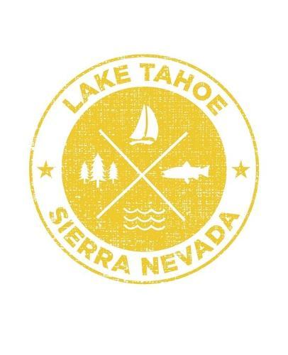 Lake Tahoe Sierra Nevada: Notebook For Camping Hiking Fishing and Skiing Fans. 7.5 x 9.25 Inch Soft Cover Notepad With 120 Pages Of College Ruled Paper For Note Taking.