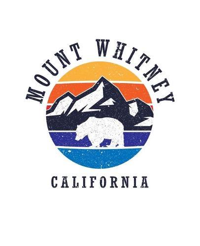 Mount Whitney California: Notebook For Camping Hiking Fishing and Skiing Fans. 7.5 x 9.25 Inch Soft Cover Notepad With 120 Pages Of College Ruled Paper For Note Taking.