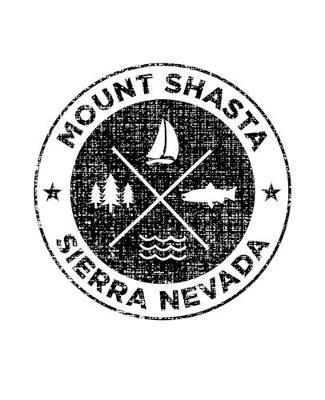 Mount Shasta Sierra Nevada: California Notebook For Camping Hiking Fishing and Skiing Fans. 7.5 x 9.25 Inch Soft Cover Notepad With 120 Pages Of College Ruled Paper For Note Taking.