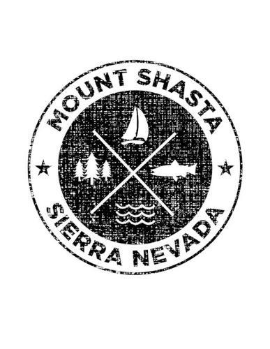 Mount Shasta Sierra Nevada: Notebook For Camping Hiking Fishing and Skiing Fans. 8.5 x 11 Inch Soft Cover Notepad With 120 Pages Of College Ruled Paper For Note Taking.