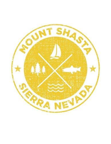 Mount Shasta Sierra Nevada: Notebook For Camping Hiking Fishing and Skiing Fans. 8.5 x 11 Inch Soft Cover Notepad With 120 Pages Of College Ruled Paper For Note Taking.