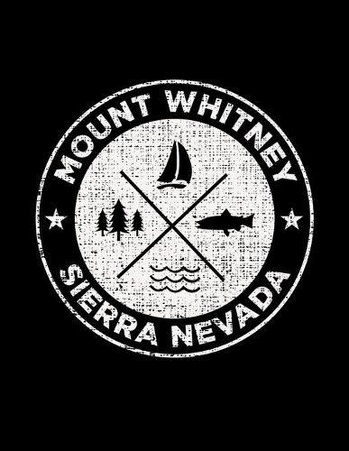 Mount Whitney Sierra Nevada: Notebook For Camping Hiking Fishing and Skiing Fans. 8.5 x 11 Inch Soft Cover Notepad With 120 Pages Of College Ruled Paper For Note Taking.