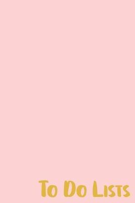 To Do Lists: Cute and Simple Daily Lined Lists with Checkboxes Notebook in Pink and Yellow