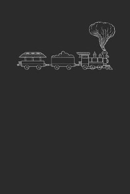 Train Drawing: Graph Paper Notebook (6  x 9  - 120 pages) Trains Notebook for Daily Journal, Diary, and Gift