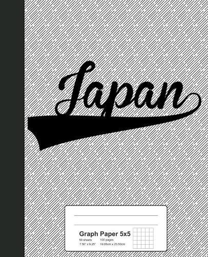Graph Paper 5x5: JAPAN Notebook