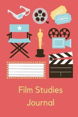 Film Studies Journal: Red film studies movie log book lined paperback jotter notebook