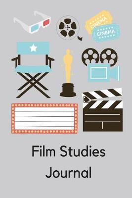 Film Studies Journal: Grey film studies movie log book lined paperback jotter notebook