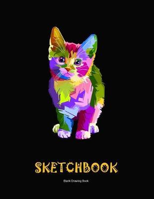 Cat lovers drawing sketchbook: Personalized art blank page journal 120 pages - Pet owners gift sketchbook