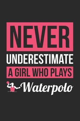 Never Underestimate A Girl Who Plays Waterpolo - Waterpolo Training Journal - Waterpolo Notebook - Gift for Waterpolo Player: Unruled Blank Journey Diary, 110 blank pages, 6x9 (15.2 x 22.9 cm)